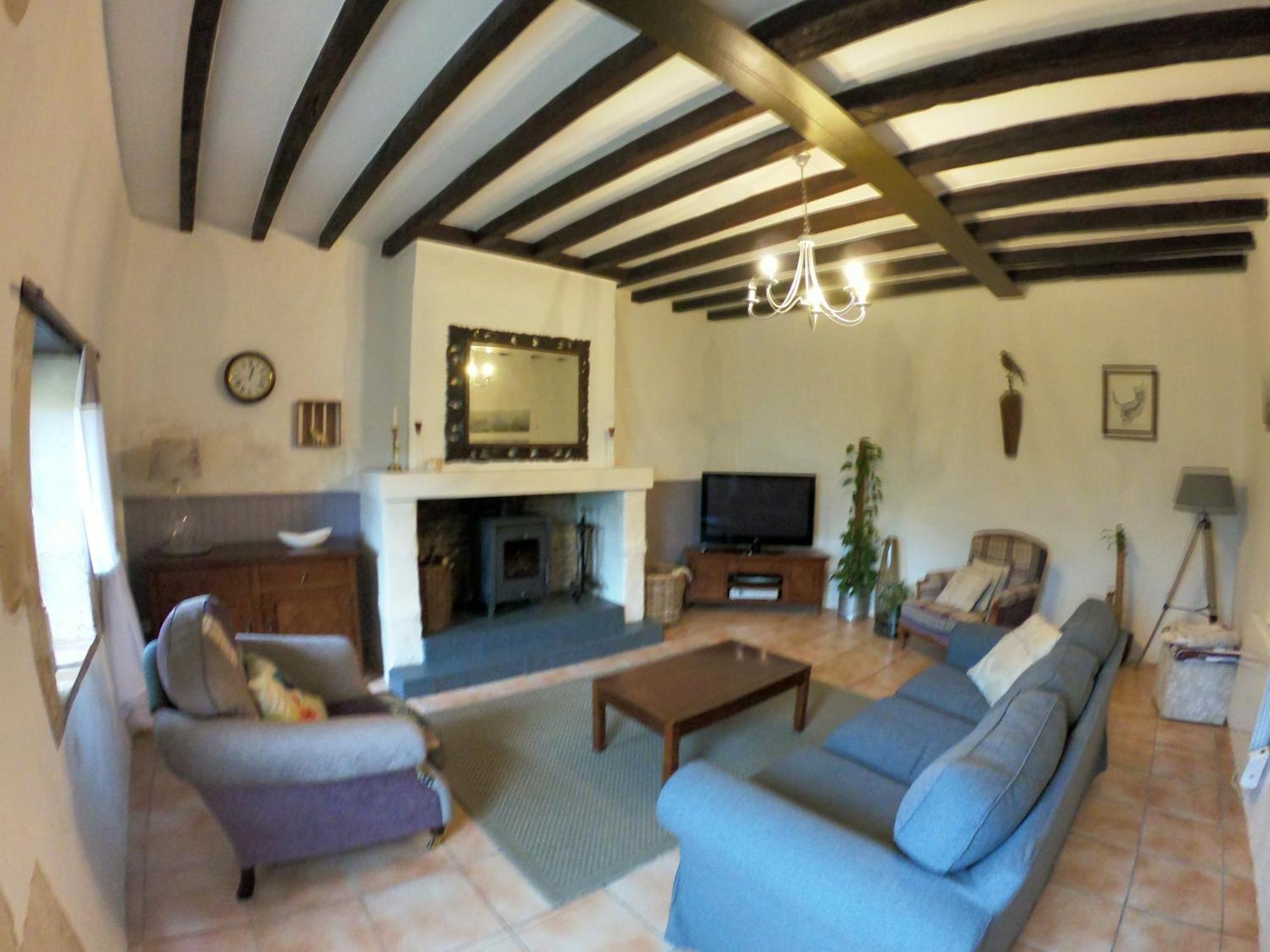 Traditional Longere Farmhouse At La Fortinerie Mouliherne Dış mekan fotoğraf